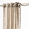 Ösenschal Fertiggardine Scandia Leinenoptik taupe/grau 245x137cm