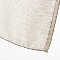 Ösenschal Fertiggardine Scandia Leinenoptik taupe/grau 245x137cm