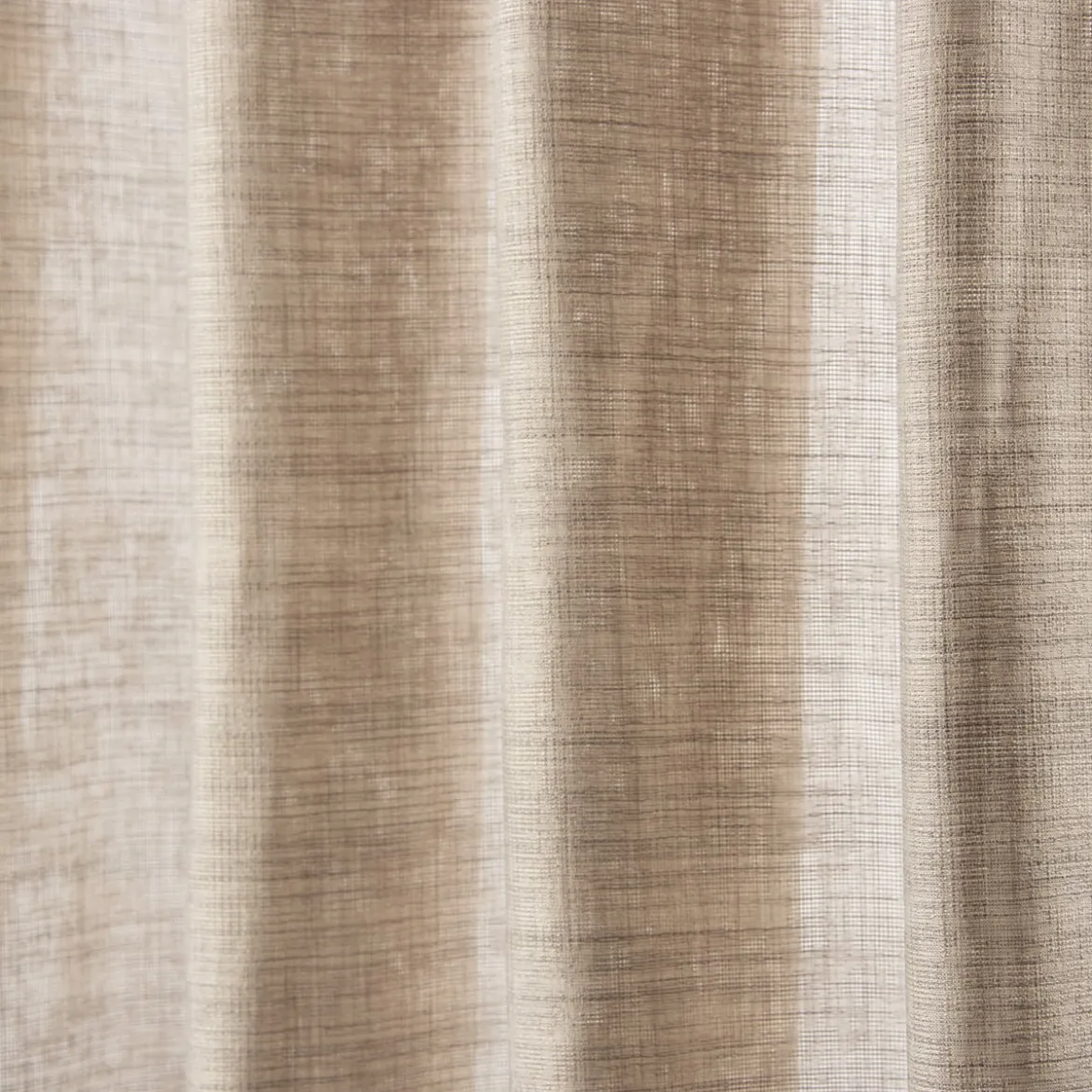 Ösenschal Fertiggardine Scandia Leinenoptik taupe/grau 245x137cm
