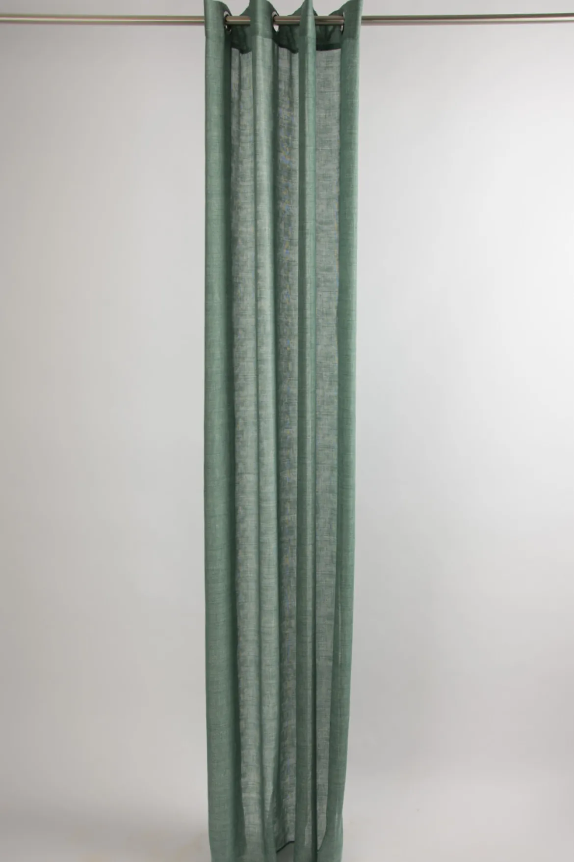 Ösenschal Fertiggardine Scandia Leinenoptik türkis 245x137cm
