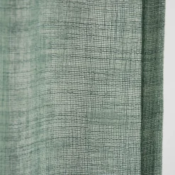 Ösenschal Fertiggardine Scandia Leinenoptik türkis 245x137cm