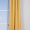 Ösenvorhang Brilliant Leinenoptik einfarbig gelb 140x245cm