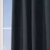 Ösenvorhang Brilliant Leinenoptik einfarbig grau 140x245cm