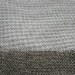 Ösenvorhang Dualino meliert mit farbig abgesetztem Sockel beige braun 140x255cm