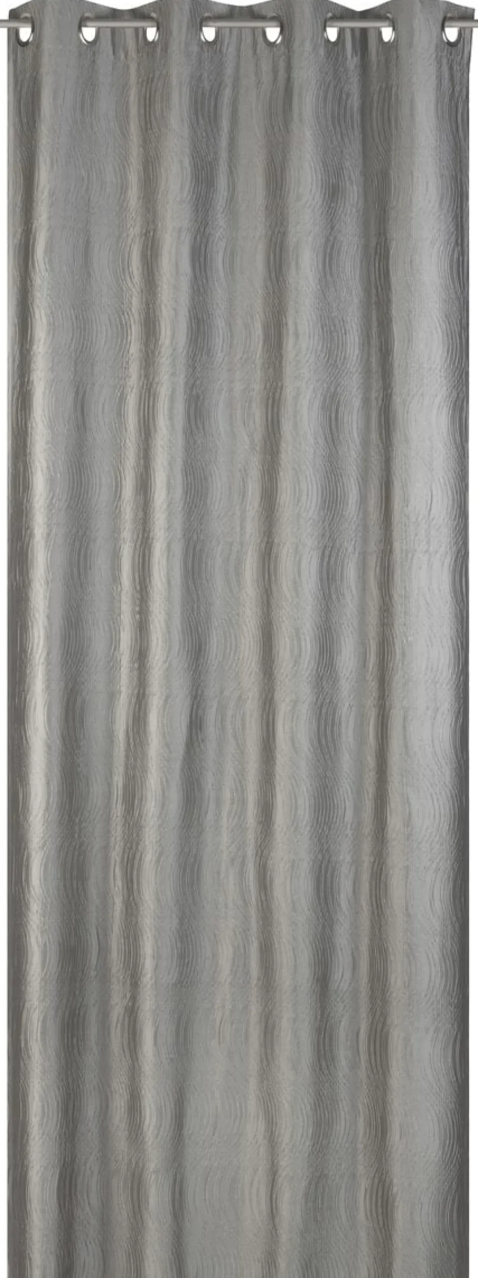 Ösenvorhang Miracle Elbersdrucke blickdicht Clocqué-Jacquardgewebe silber 140cmx255cm