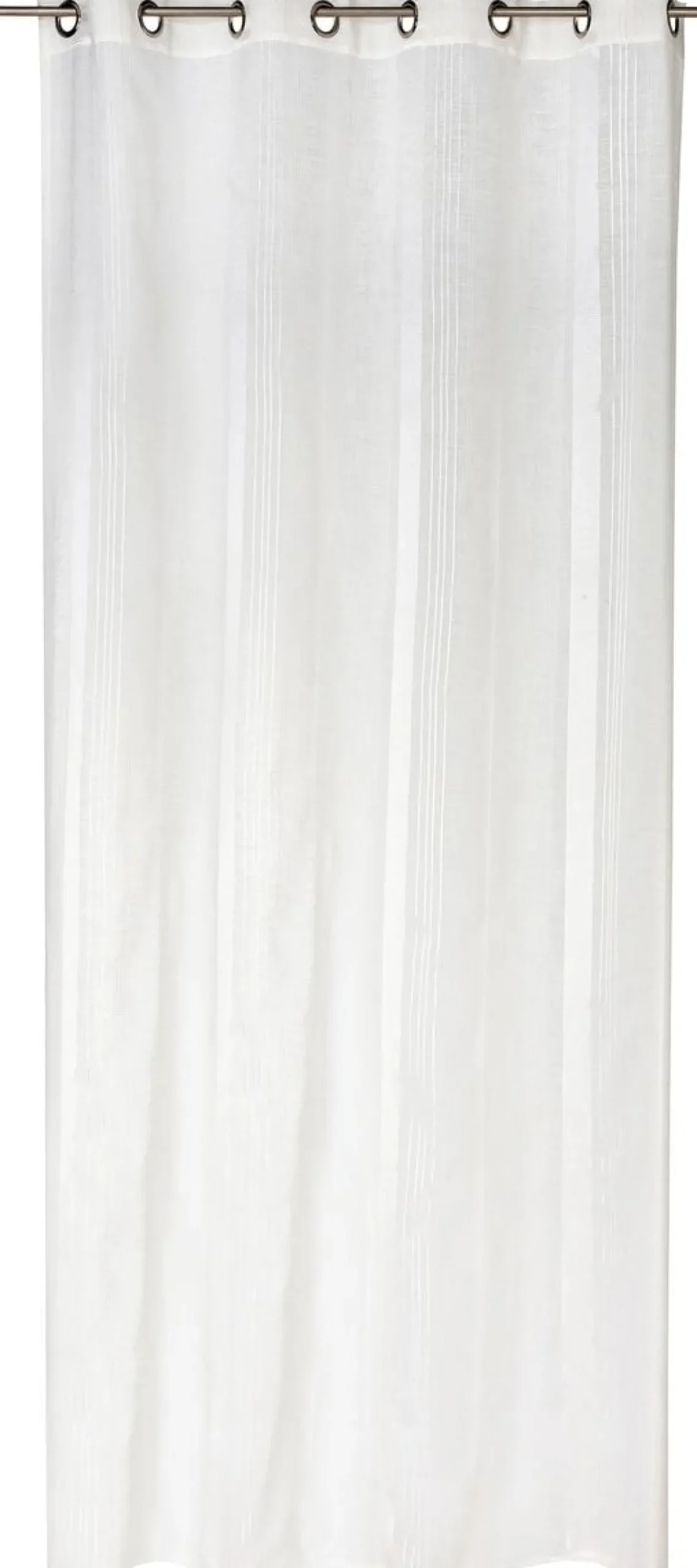 Ösenvorhang Sea Dream Freundin Home Collection halbtransparent Längsstreifen weiß 140cmx255cm