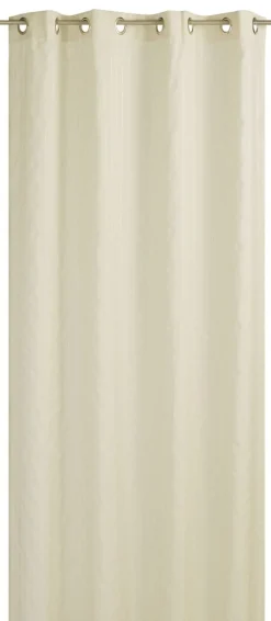 Ösenvorhang Soho Club Barbara Becker Längsstreifen beige silber 140cmx245cm