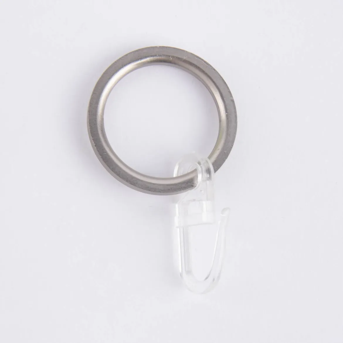 Serie Boston Flachringe Ø33mm 10 Stück inkl. Haken Ø16mm edelstahl-optik