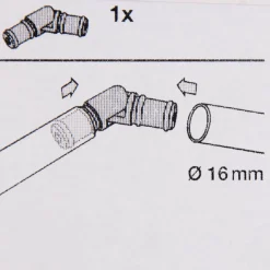 Serie Boston Gelenkverbinder Ø16mm edelstahl-optik
