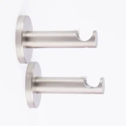 Serie Boston 1-Lauf Träger kurz 2 Stück Stange oder Profil Ø16mm edelstahl-optik