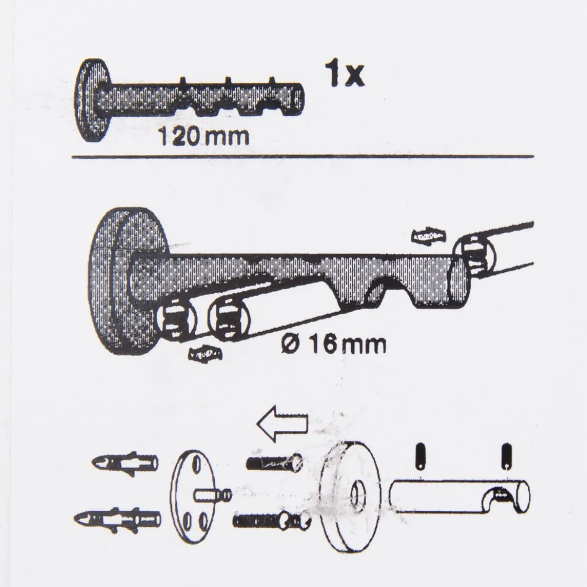 Serie Boston 3-Lauf Träger 3x Profil Ø16mm edelstahl-optik