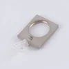 Serie Boston Ringe Rechteck NEXT Ø23mm 10 Stück inkl. Haken Ø16mm edelstahl-optik