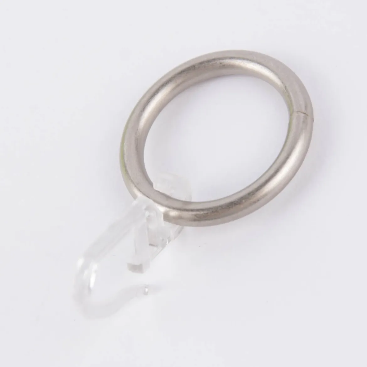 Serie Boston Rundringe Ø33mm 10 Stück inkl. Haken Ø16mm edelstahl-optik