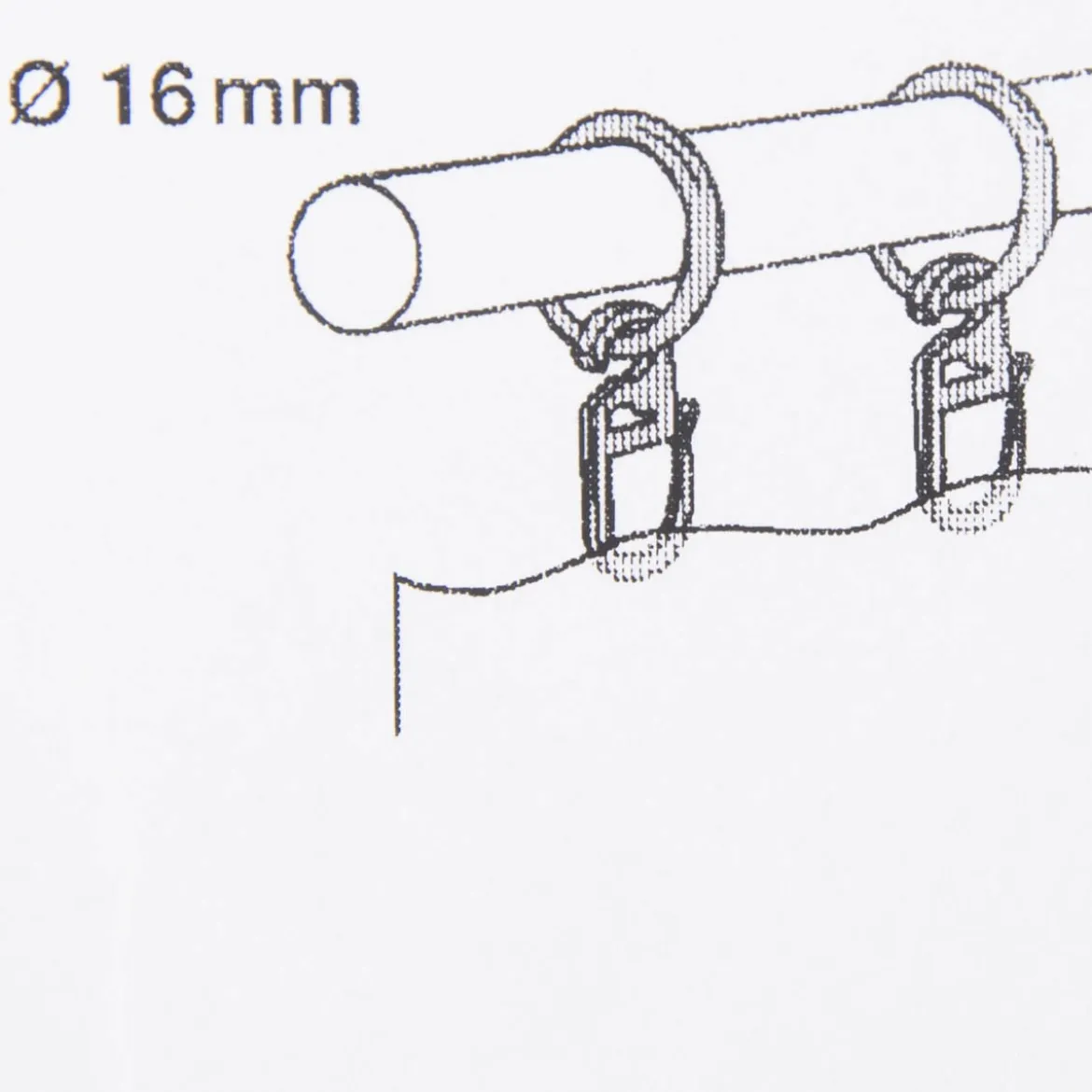 Serie Boston Rundringe Ø33mm 10 Stück inkl. Haken Ø16mm edelstahl-optik