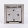 Serie London Wandträger 2-Lauf für eckige Profilstange 18x18mm edelstahl-optik