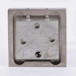 Serie London Wandträger 1-Lauf kurz für eckige Profilstange 18x18mm edelstahl-optik