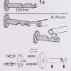 Serie LosAngeles 2-Lauf Träger lang 2xStange oder 2xProfil Ø20mm anthrazit