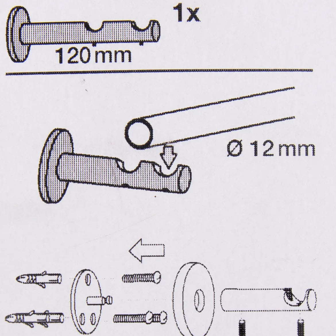 Serie Malibu Doppelträger geschlossen Ø12mm edelstahl-optik