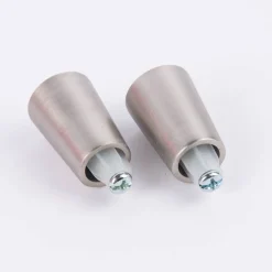 Serie Malibu Endstück Mino Ø12mm edelstahl-optik 2er Pack