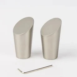 Serie NewYork Endstücke Rag 2 Stück Ø20mm edelstahl-optik
