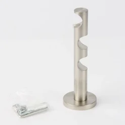 Serie NewYork Träger lang 3-Lauf 1xRohr 2xProfil Ø20mm edelstahl-optik