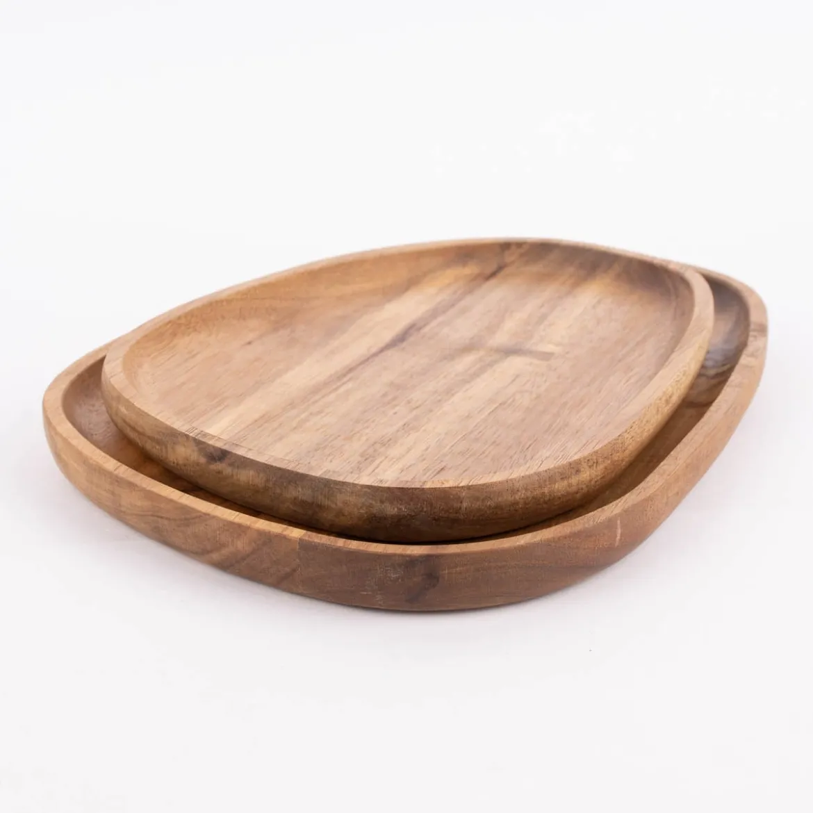 Servierbrett abgerundet Akazienholz natur 21x30x2cm