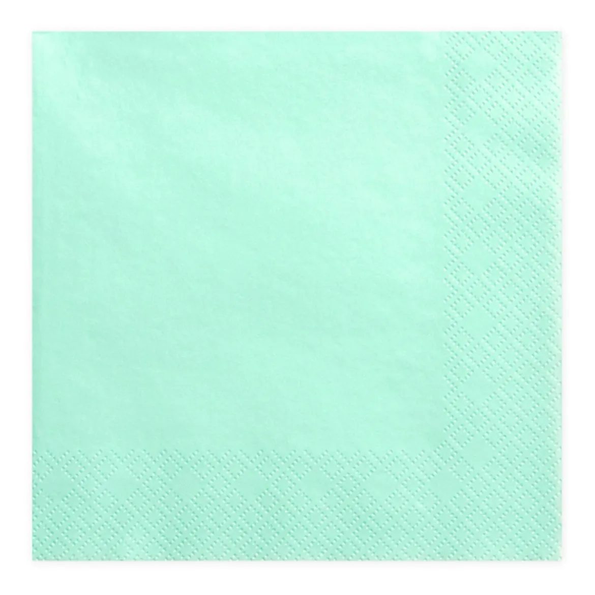 Serviette einfarbig mintgrün 33x33cm 3lagig 20 Stück