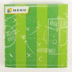 Serviette Fußball Party grün 33x33cm 3lagig 20 Stück