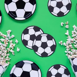 Serviette Fußball schwarz weiß 27x27cm 3lagig 20 Stück