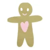 Serviette Gingerbread Man Lebkuchenmann goldfarbig 16x13cm 3lagig 20 Stück
