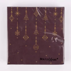 Servietten Eleganto Weihnachtshänger 20 Stück verschiedene Farben 33x33cm