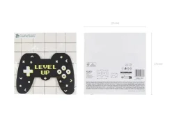 Servietten Gamecontroller schwarz weiß grün 22,7x65cm 2lagig 12 Stück