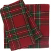 Servietten Schottenkaro rot grün 40x40cm im 4er Set