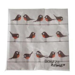 Servietten Vögel 20 Stk 3-lagig 33x33cm FSC Papier
