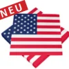 Serviette Stars & Stripes 33x33cm 3lagig 20 Stück