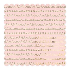 Serviette Tracing Patterns rosa gold 32x32cm 3lagig 20 Stück