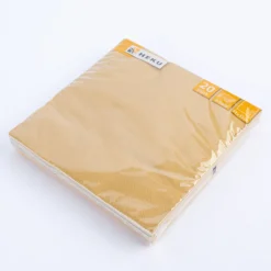 Serviette uni goldfarbig 33x33cm 3lagig 20 Stück