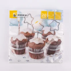 Serviette Weihnachten Cupcake 33x33cm 3lagig 20 Stück