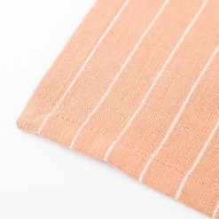 Set aus 4 Platzsets und 4 Servietten gestreift hellbraun weiß 50x35cm und 40x40cm von Linen & More