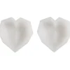 Silikonform 3D Herz 2x6x5cm (HxLxB) im 2er Set von Creativ Company