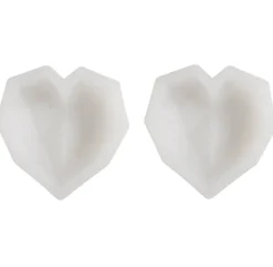 Silikonform 3D Herz 2x6x5cm (HxLxB) im 2er Set von Creativ Company