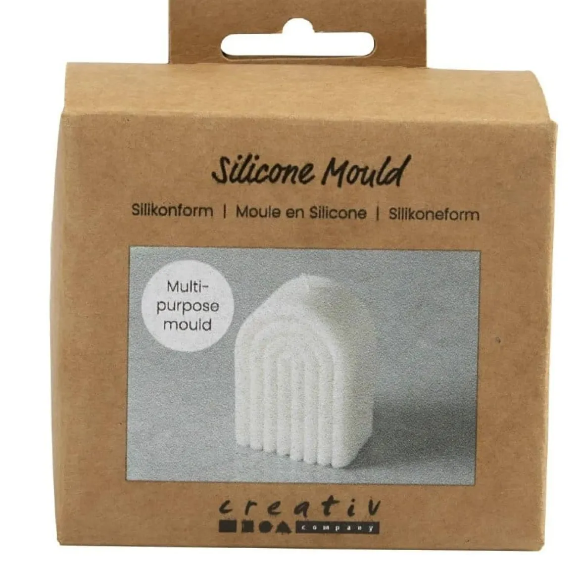Silikonform gerippter Bogen 8x4x5,5cm von Creativ Company