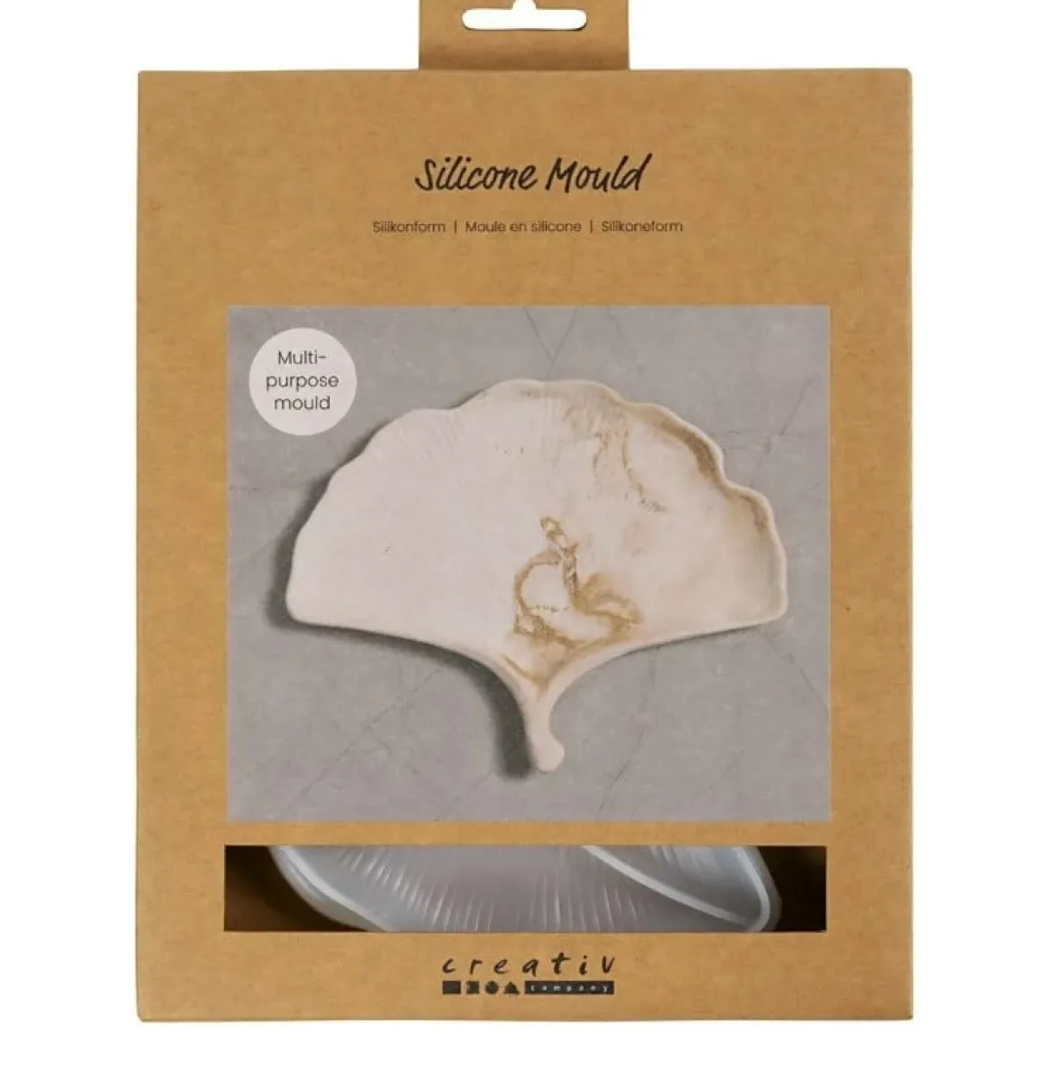 Silikonform Gingko-Blatt 1,5x13,2x13,3cm (HxLxB) von Creativ Company