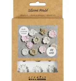 Silikonform Gänseblümchen mit 11 Blüten mit 2-2,5cm Durchmesser von Creativ Company