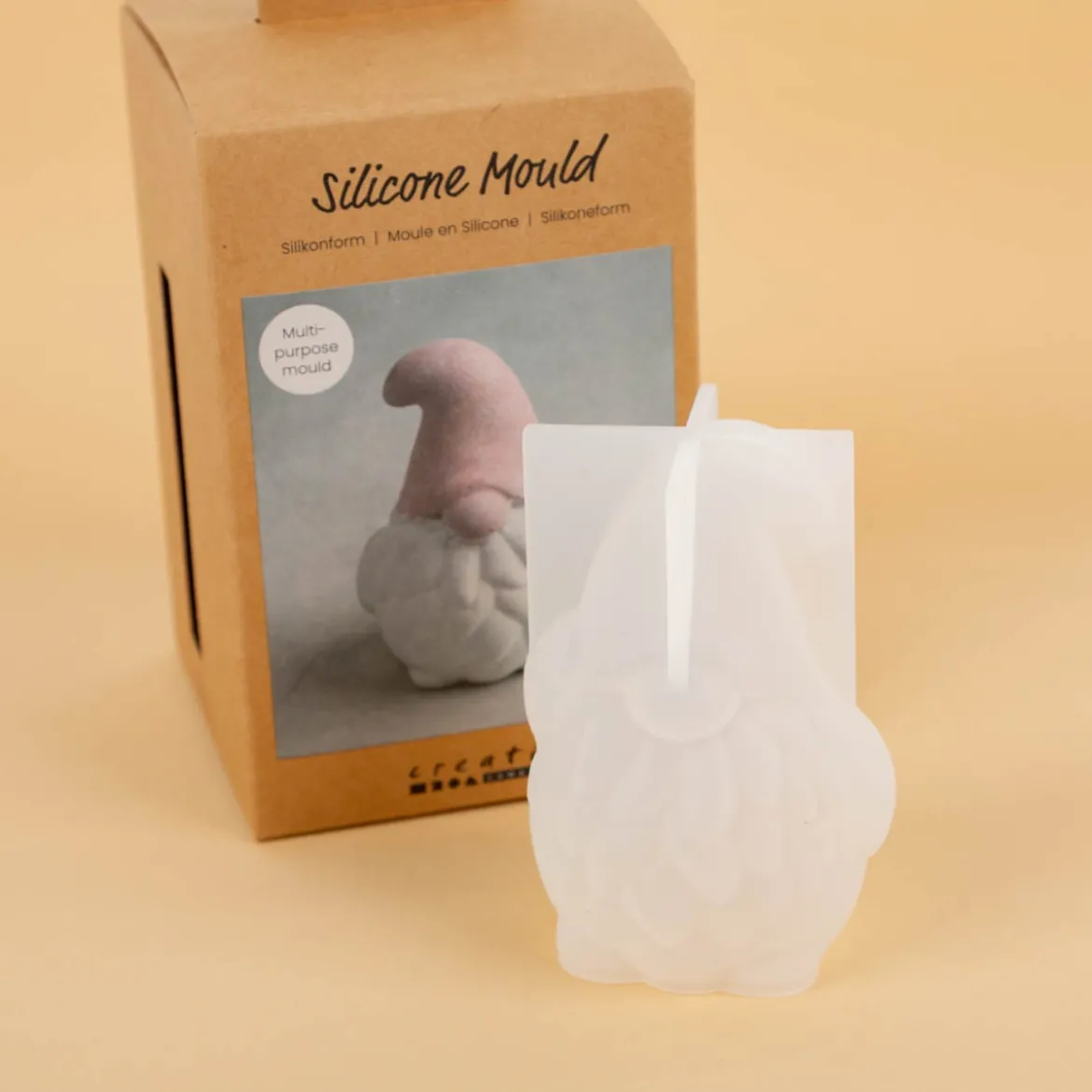 Silikonform Wichtel 6,5x10cm zum Gießen von Gips, Beton & Harz von Creativ Company