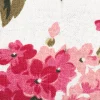 Sitzkissen Blüten mit Bindebändern weiß pink 38x38x4cm