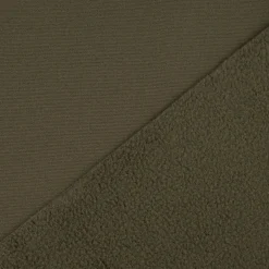 Softshell Stoff Outdoor Fleece-Rückseite uni Tarngrün 144cm Breite
