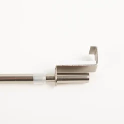 Spannstange Vitragenstange Twist Zylinder ohne Kleben oder Bohren ausziehbar edelstahlfarben 90-130cm