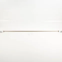 Spannstange Vitragenstange Twist Zylinder ohne Kleben oder Bohren ausziehbar edelstahlfarben 90-130cm