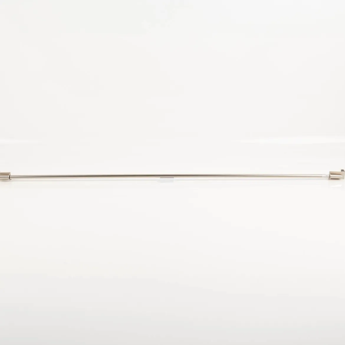 Spannstange Vitragenstange Twist Zylinder ohne Kleben oder Bohren ausziehbar edelstahlfarben 90-130cm